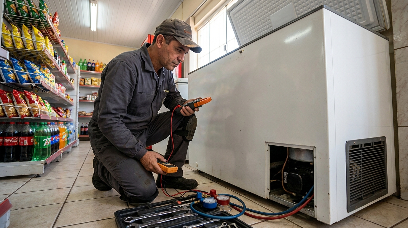 Conserto de placa eletrônica de freezer em Londrina‑PR